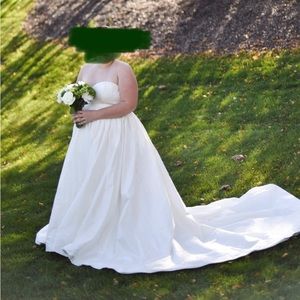 Justin Alexander Silk Dupion Sweetheart Bodice Ball Gown